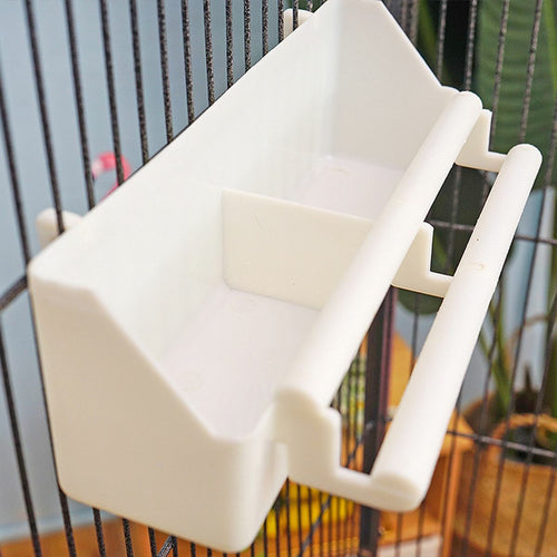 Parrot Pet Cage Bird Food Feeder Bowl Standing Hanging Bowl Water Dispenser Box.