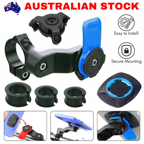 Phone Mount Quick Twist Lock Bike Motorcycle Handlebar Holder Shock Absorber AU