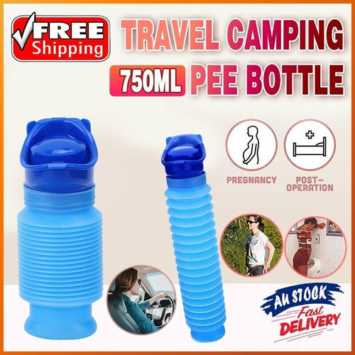 Travel Camping Pee Bottle Portable Urinal Female Emergency Kit Car Toilet Male