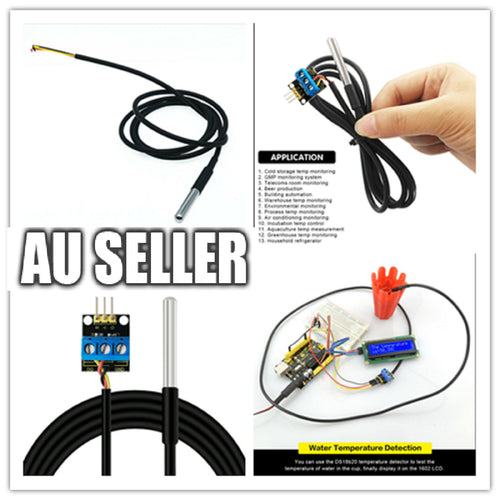 DS18B20 Temperature Temp Sensor Digital Thermal Probe For Arduino Waterproof