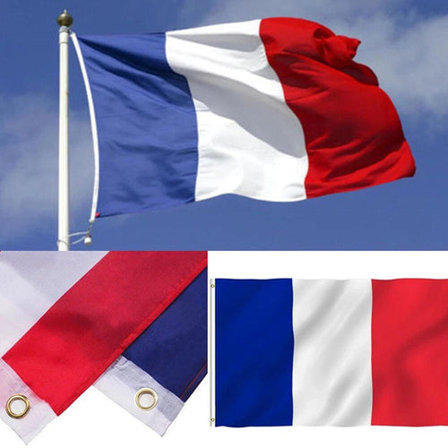 Large France French Flag 3x5ft FR National Symbol 90x150cm Banner Outdoor Garden