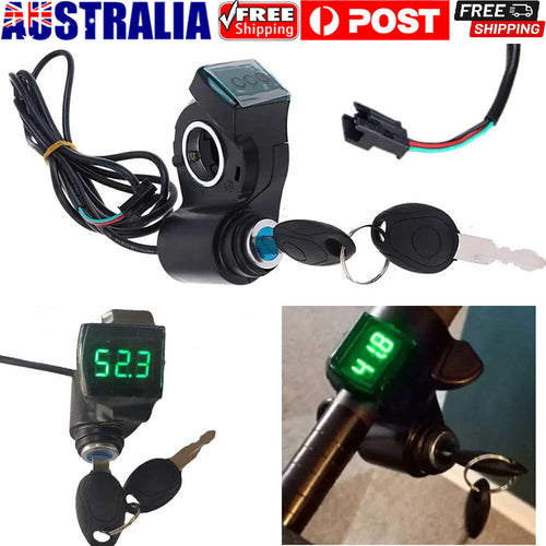 Bicycle With Key Battery Level Display E-Bike Thumb Throttle Power Switch Lock