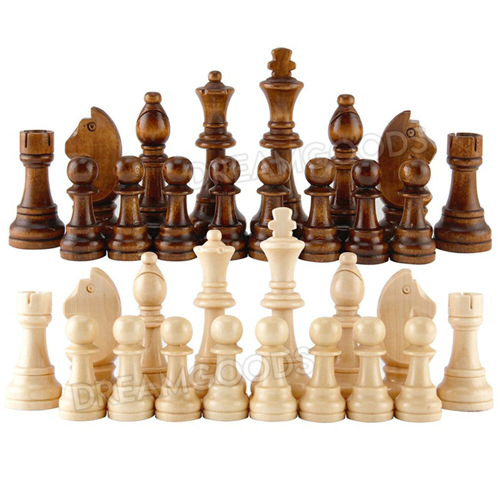 39CM Large Magnetic Chess Wooden Set Folding Chessboard Pieces Wood Board Game