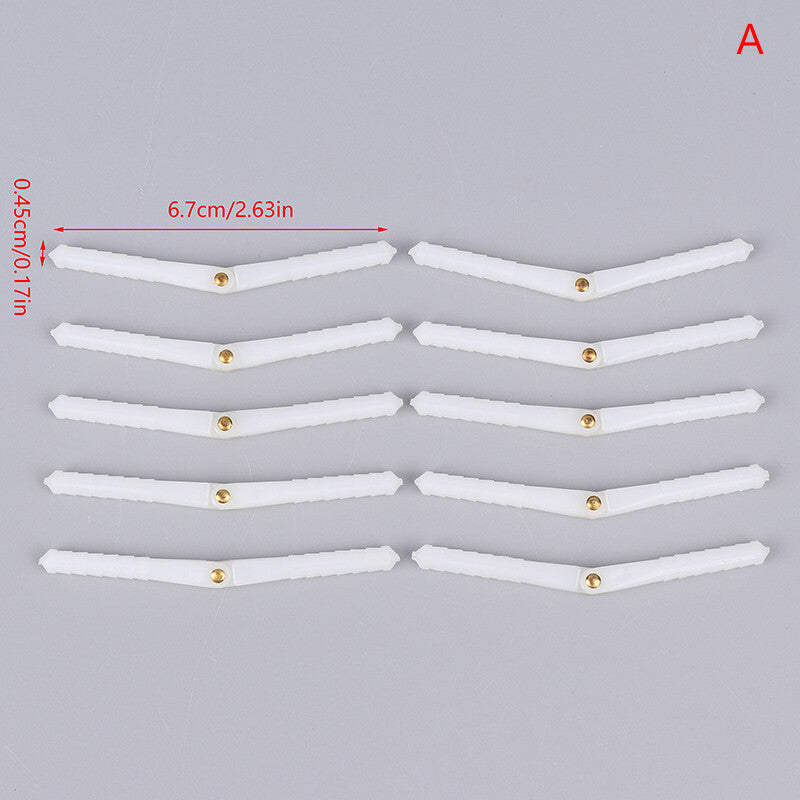 10 PCS Diameter 2.5mm 4.5mm Plastic Pin Hinge For RC Airplane Model Wing