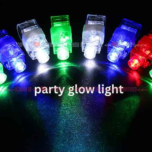 Rav Party Light Up Toys Multicolor LED Finger Lights Glow in the Dark Party Band