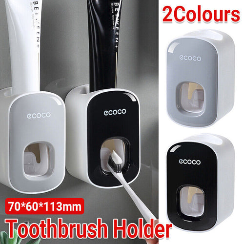 Wall Mount Auto Free Toothpaste Dispenser Automatic Toothpaste Holder Squeezer