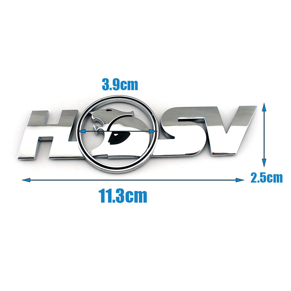 HSV Chrome Logo Badge - Boot or Side Skirt Emblem For Holden VT VX VY VZ VE VF D