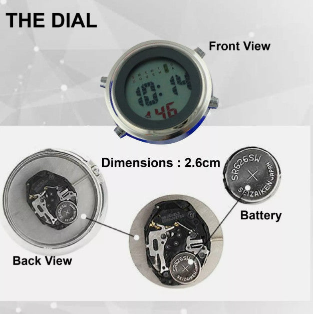 Electric Multi-function Digital Silicone Nurse Watch Brooch Pocket Medical Fob
