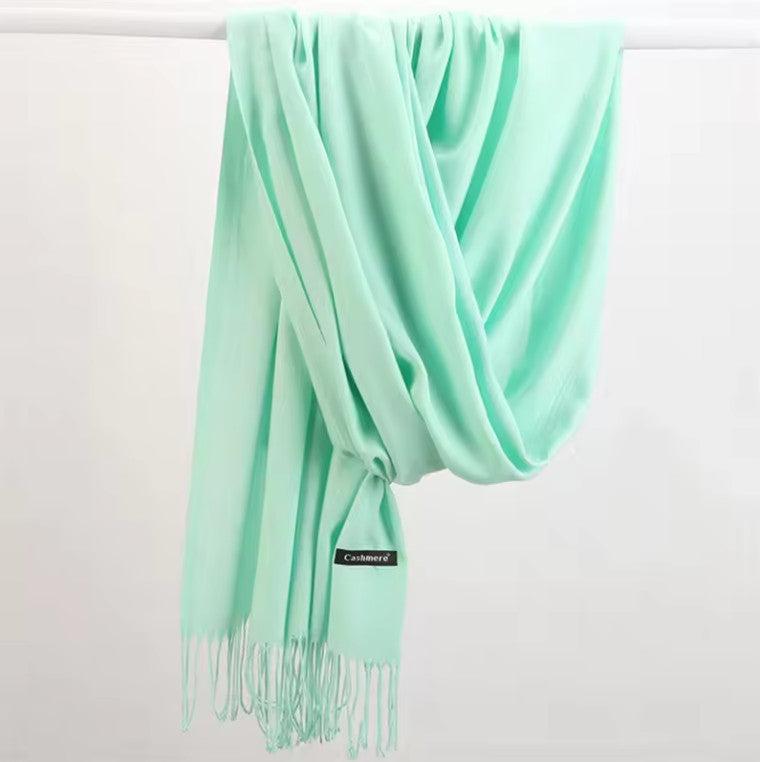 AU STOCK OVERSIZE CASHMERE PASHMINA SOLID WRAP SOFT SCARF/SHAWL SC019