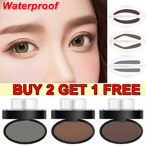 Cosmetic Definition Natural Shape Eyebrow Shadow Stamp Waterproof Brow Dye Kit