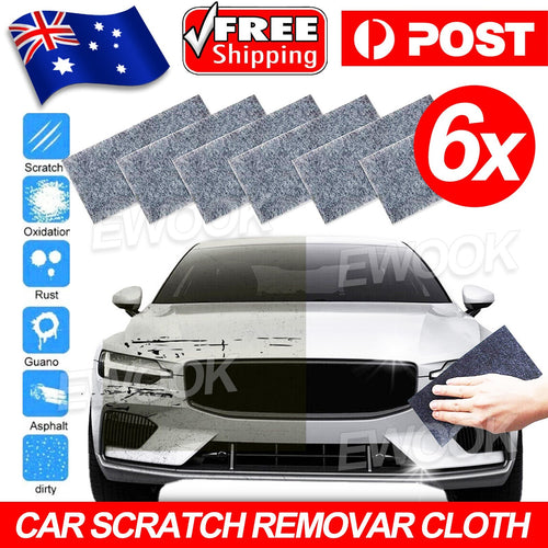 New 6 Pcs Nano Sparkle Cloth for Car Scratches Nano Magic Cloth Scratch Remover