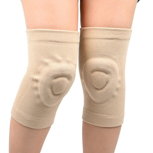 1 Pair Silicone Knee Pads Wrap Pads Fitness Dance Skating sports