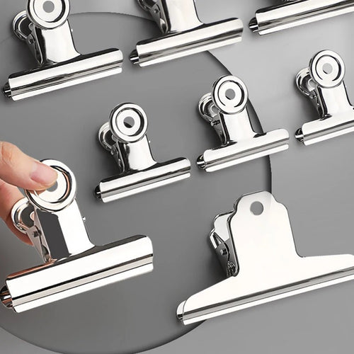 Stainless Steel Bulldog Clips Metal Office Paper Clip Binder Grip Clamp 31-75mm
