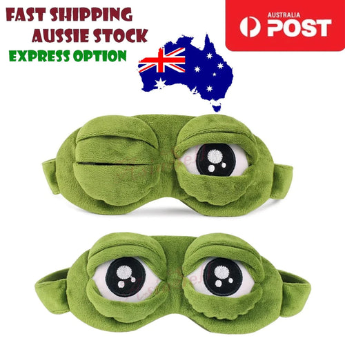 Frog Sleeping Mask Eyeshade with Eyes Cover 3D Eye Mask Sleeping Funny Eye Masks