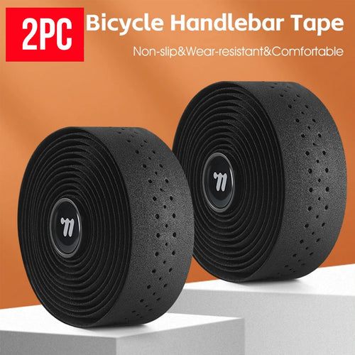 2x Thick Bicycle Handlebar Tape Bar Drop Wrap MTB Road Bike Anti-Slip Punch NEW