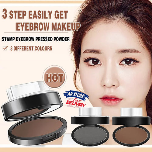 Cosmetic Definition Natural Shape Eyebrow Shadow Stamp Waterproof Brow Dye Kit