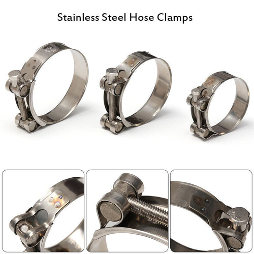 Useful Exhaust Hardware Sealing T Bolt Hose Clamps Pipe Clip Stainless Steel