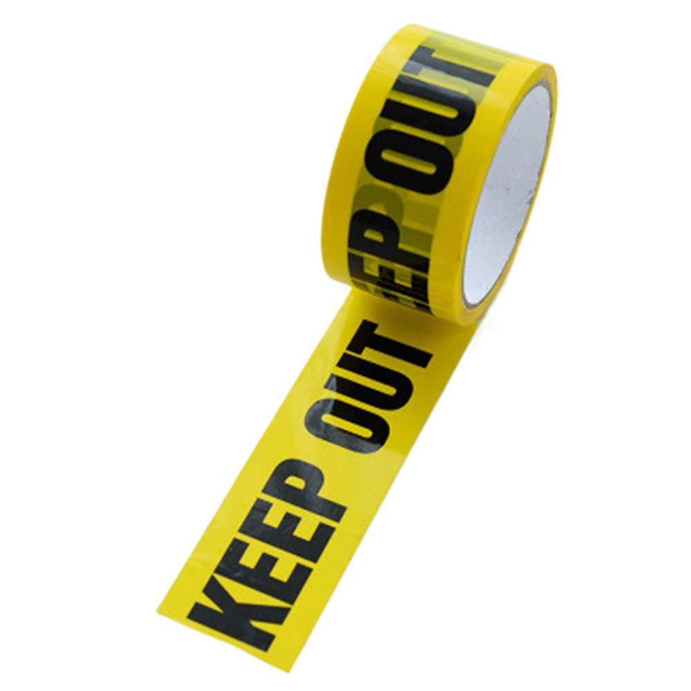 Yellow Tape Caution Signs Adhesive Tape Danger Identification Tape Universal
