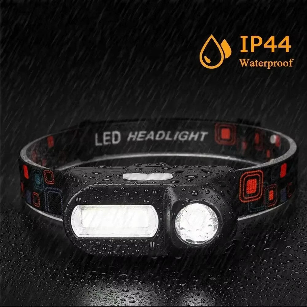 Super Bright Waterproof Head Torch Headlight LED USB Rechargeable Headlamp Fish
