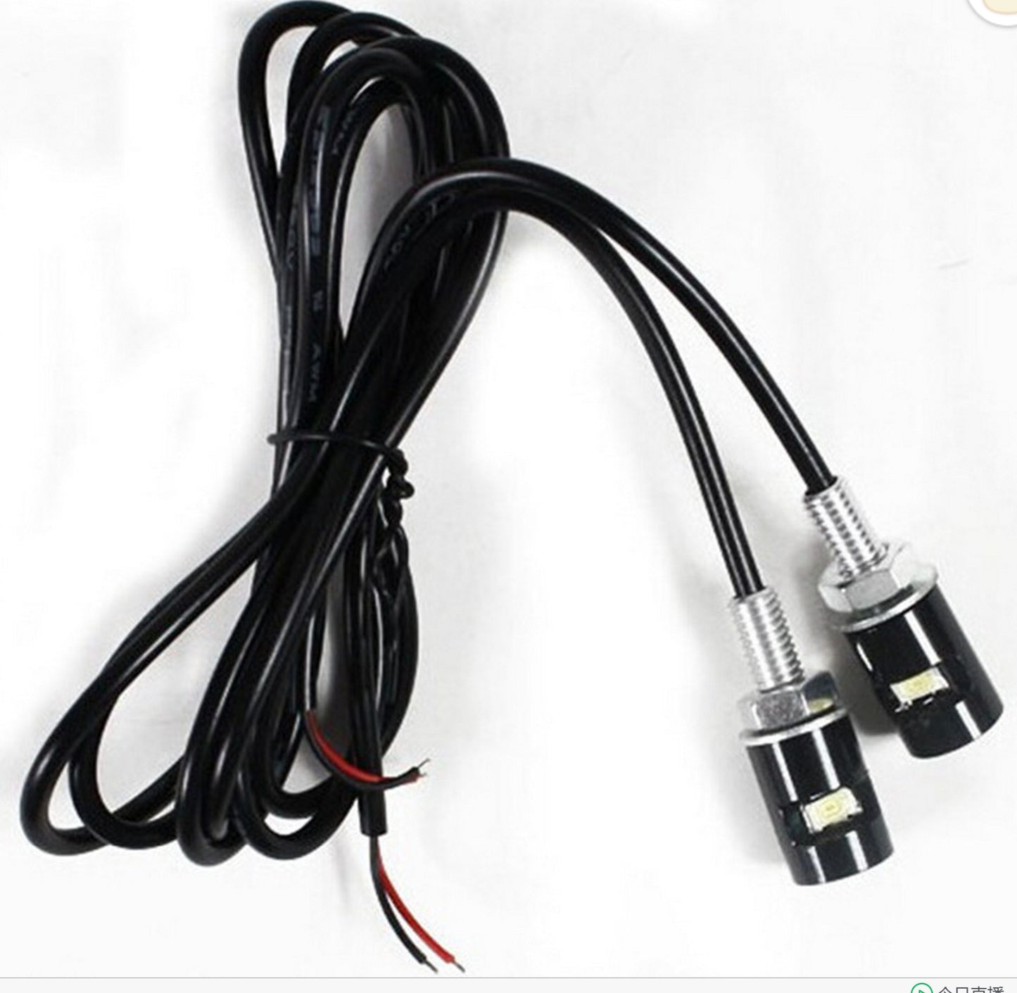 2pcs LED License Number Plate Light Screw Bolt Bulbs 5050 SMD For Car Motorcycle