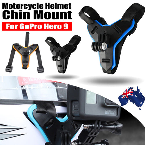 Helmet Chin Mount Holder Motorcycle Strap Compatible with GoPro Hero 9/8/7/6/5 Sports Camera