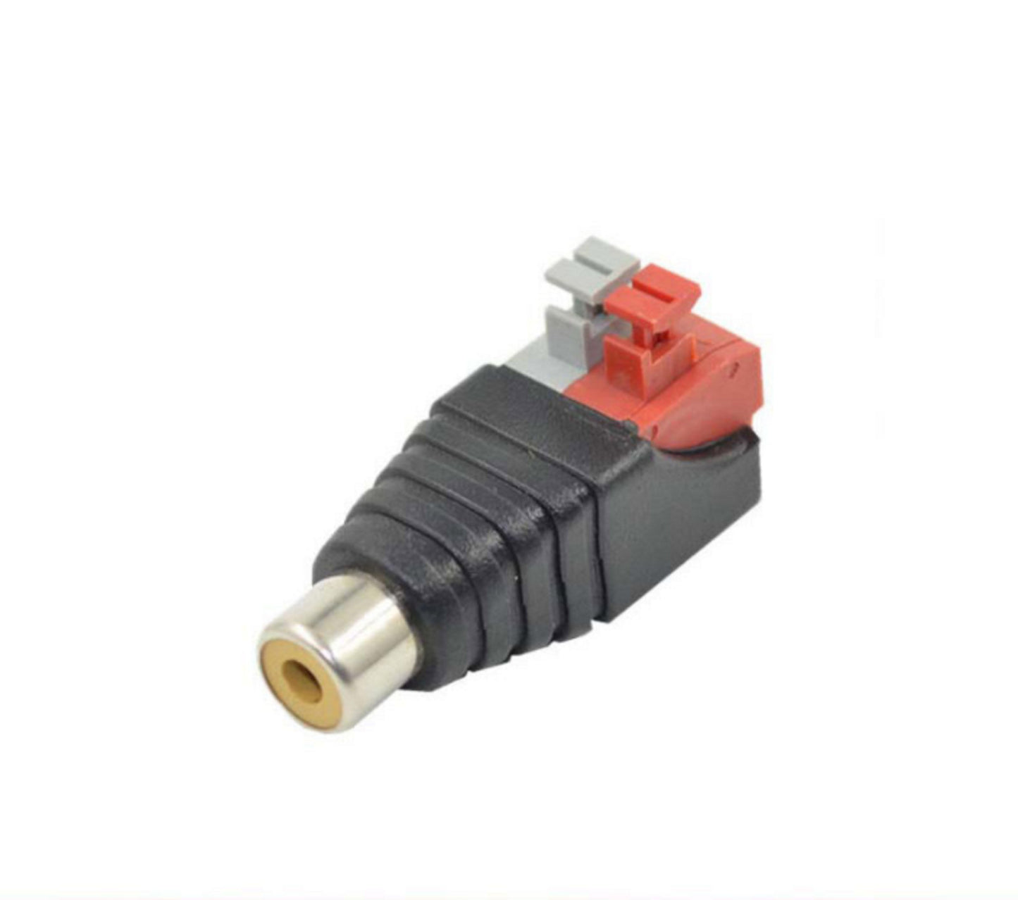 Speaker Wire Cable to Audio FEMALE RCA Connector Adapter Jack Plug