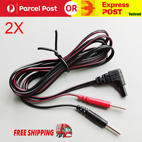 2 Sets Replacement Electrode Wire Leads Cables For Tens Machine Fits 2.0mm Pin