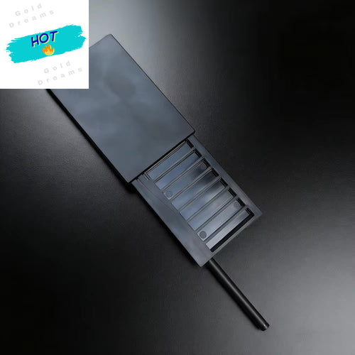 8-Compartment Plastic Snuff Kit Container with Sild Lid in Aluminum Straw Pocket