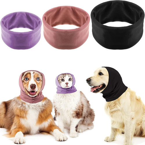 Calming Dog Ears Cover for Noise Reduce Pet Hood Earmuffs for Grooming Bathing