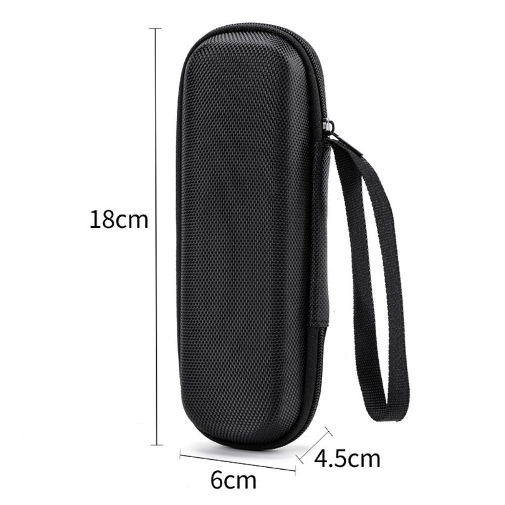 Black Zipper Earphone Case Hard Shell Pouch Carrying Bag for Earphone