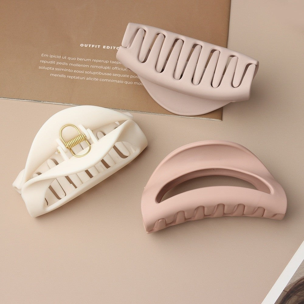 Soft Silicone Hair Clip Matte Hair Barrettes Safe Hair Claw Hair Accessories
