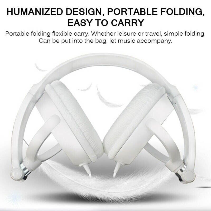 Over Ear Headphones Hi-Fi Stereo Noise-Cancelling Headsets Wired Earphones AU