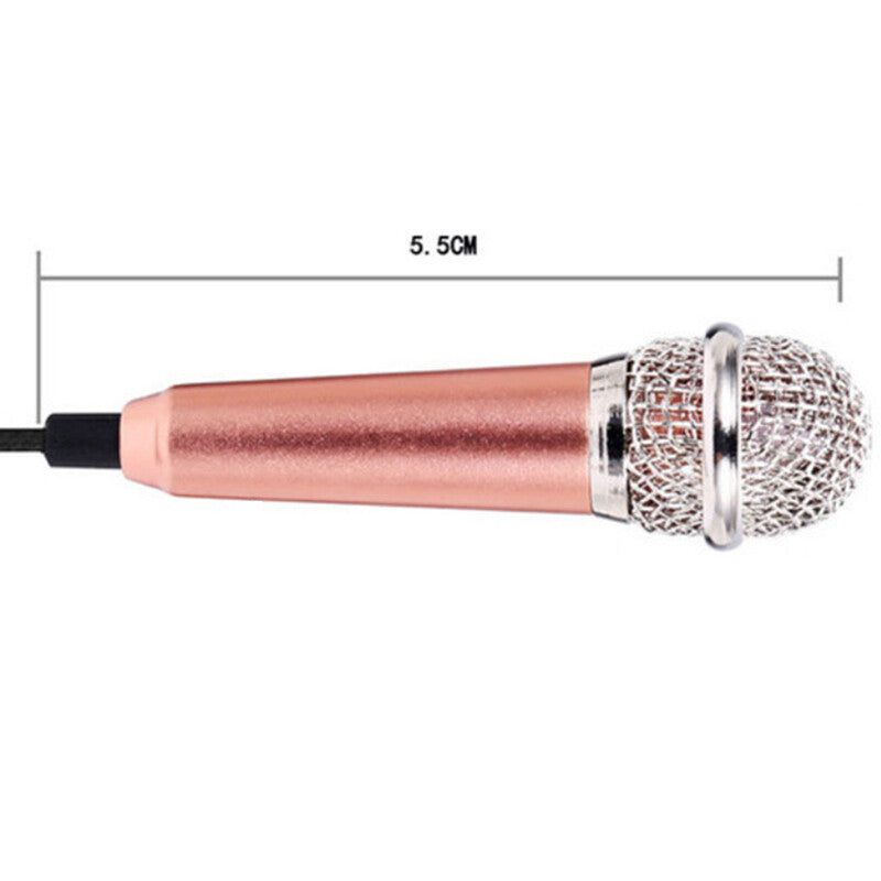 Mini Portable Microphone Vocal Instrument Mic For Mobile Phone Laptop Computer