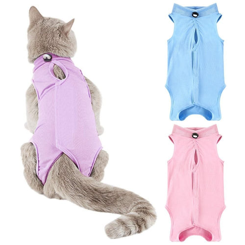 Jumpsuit Kitten Recovery Clothes Anti-licking Cat Sterilization Suit For Pet