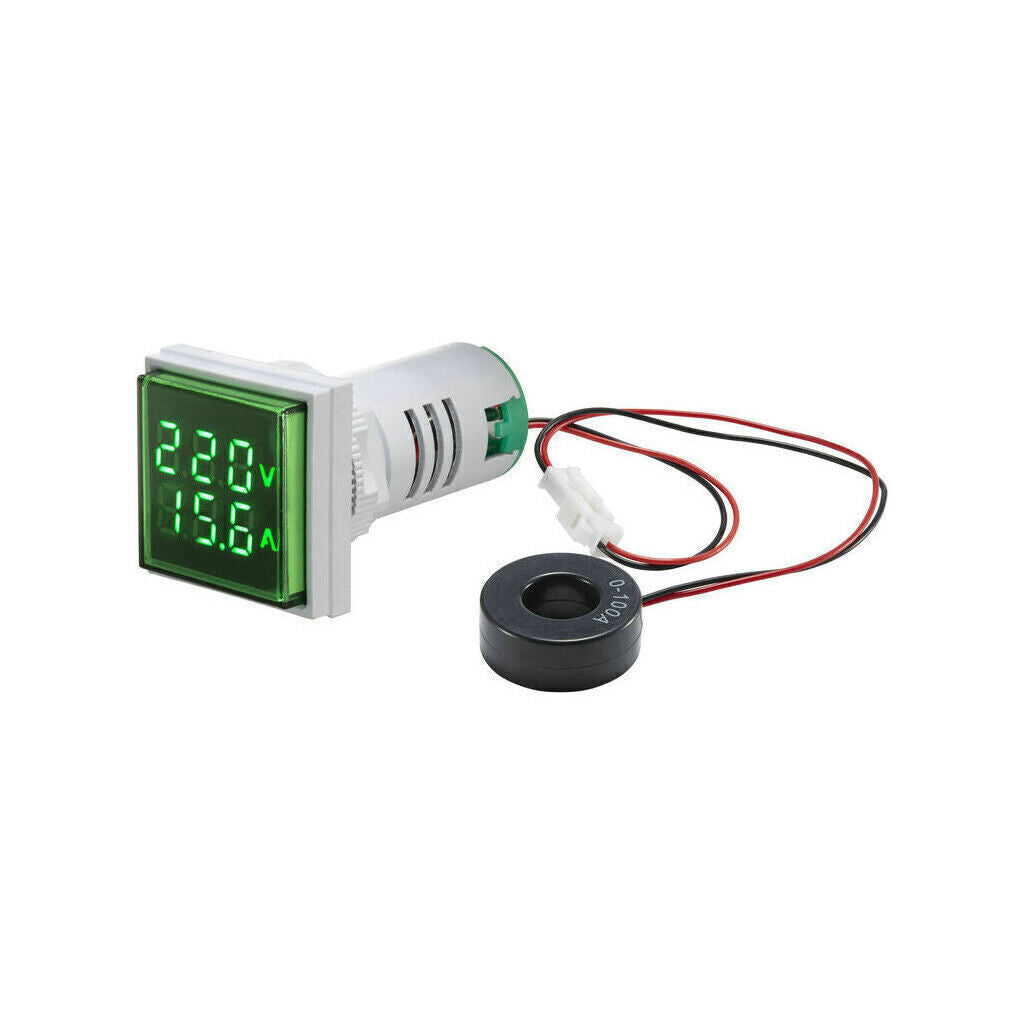 3in1 AC Voltmeter-Ammeter Voltage LED-Digital Display-Volt Amp Meter Gauge