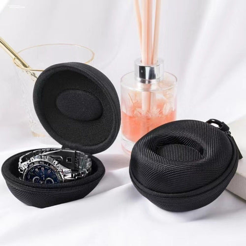 WaterProof Travel Watch Case Zippered Smartwatch Holder Jewelry Storage