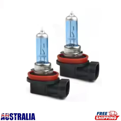 2x H11 12V 55W Xenon White 6000k Halogen Blue Car Head Light Lamp Globes Bulbs