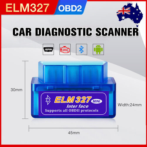 Bluetooth OBD2 ELM327 Car Scanner IOS & Android Diagnostic Auto Scan Tool OB