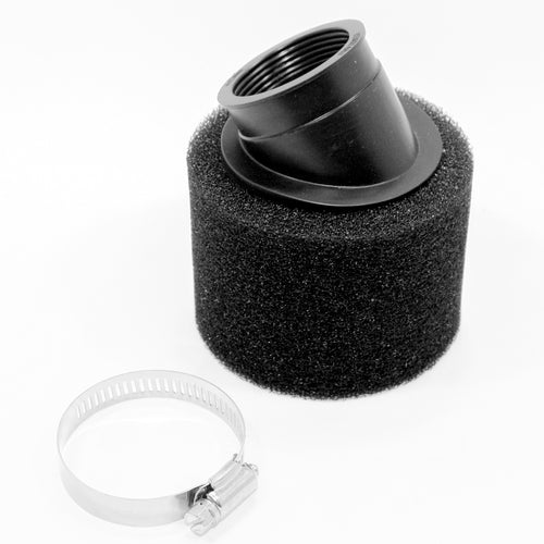 BLACK 38mm Bent Angled Foam Pod Air Filter PIT Quad Dirt Bike ATV Buggy
