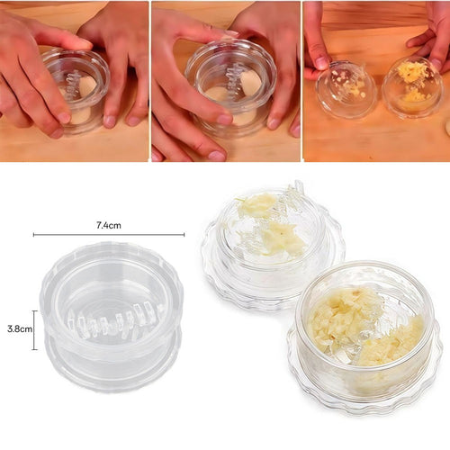 Clear Manual Garlic Twister & Ginger Mincer Tool
