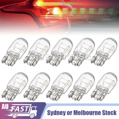 10PCS T20 7443 12V21/5W Clear Glass Turn Signal Stop Brake Tail Light Bulbs AUOZ