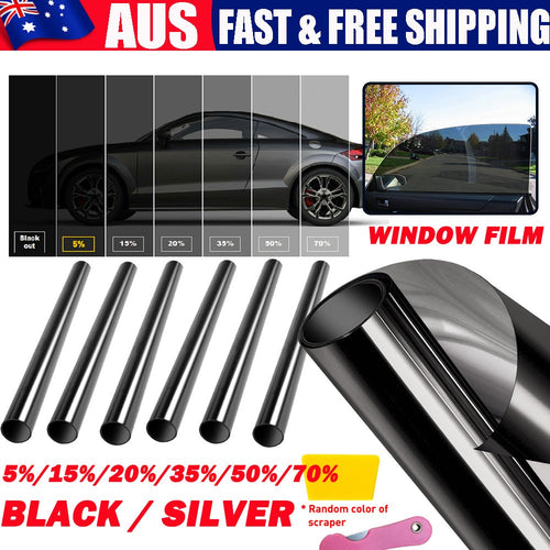 3M 50/75CM Window Roll Uncut Tint Film VLT 15% 20% 35% 50% 10ft Car Home Office.