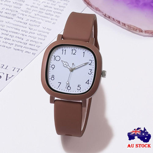 Stainless Steel Women Watch Silicone Ladies Watches Quartz Wristwatches