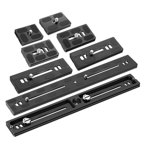 Universal Aluminum Alloy Quick Release Plate Tripod Mount Adapter with 1/4 Screw