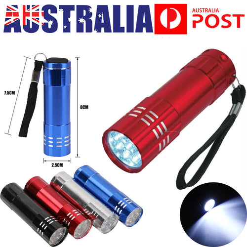 4PCS LED Mini Flashlight Ultra Bright Pocket Torch Camping Work Light Small Lamp