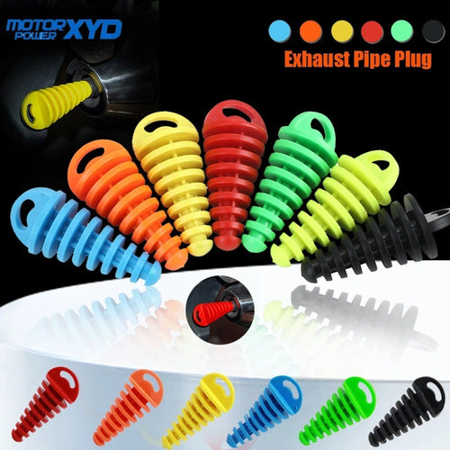 1 Pc Motorcycle Exhaust Pipe Plug Rubber Tailpipe Protector Wash Plug Dirt Bike
