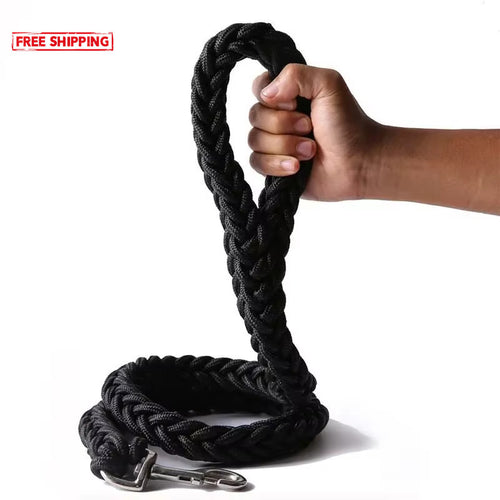 Heavy Duty Large Dog Leash Durable Nylon Braided Lead for Small Medium Big Dogs