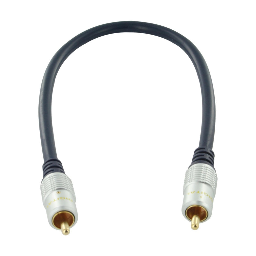 Single RCA Cable for Subwoofer Digital Coaxial Audio Composite Video Gold Plated