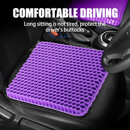 Automotive Gel Seat Cushions Designed Compatible with Summer Breathable Honeycomb Decompression Back Tailbone Pain Home Office Wheelchair