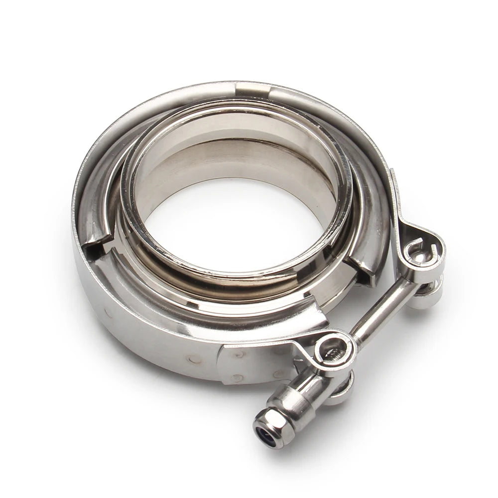 3" inch V-Band Clamp with Stainless Steel flange kit for turbo exhaust downpipes